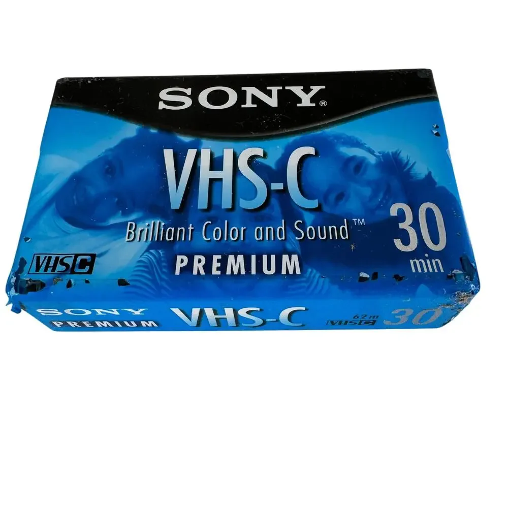 Sony VHS-C Premium Tape 30 Minute Sealed TC-30VHGL‎